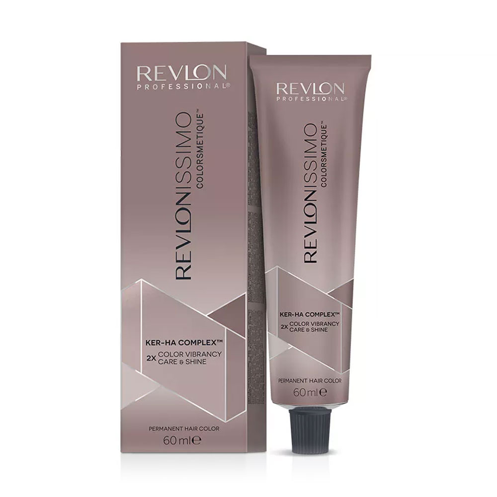 Уцінка! Перманентна фарба для волосся Revlon Professional Revlonissimo Colorsmetique Ker-Ha Complex Brunettes 4.15 Medium Ash Mahogany Brown, 60 мл